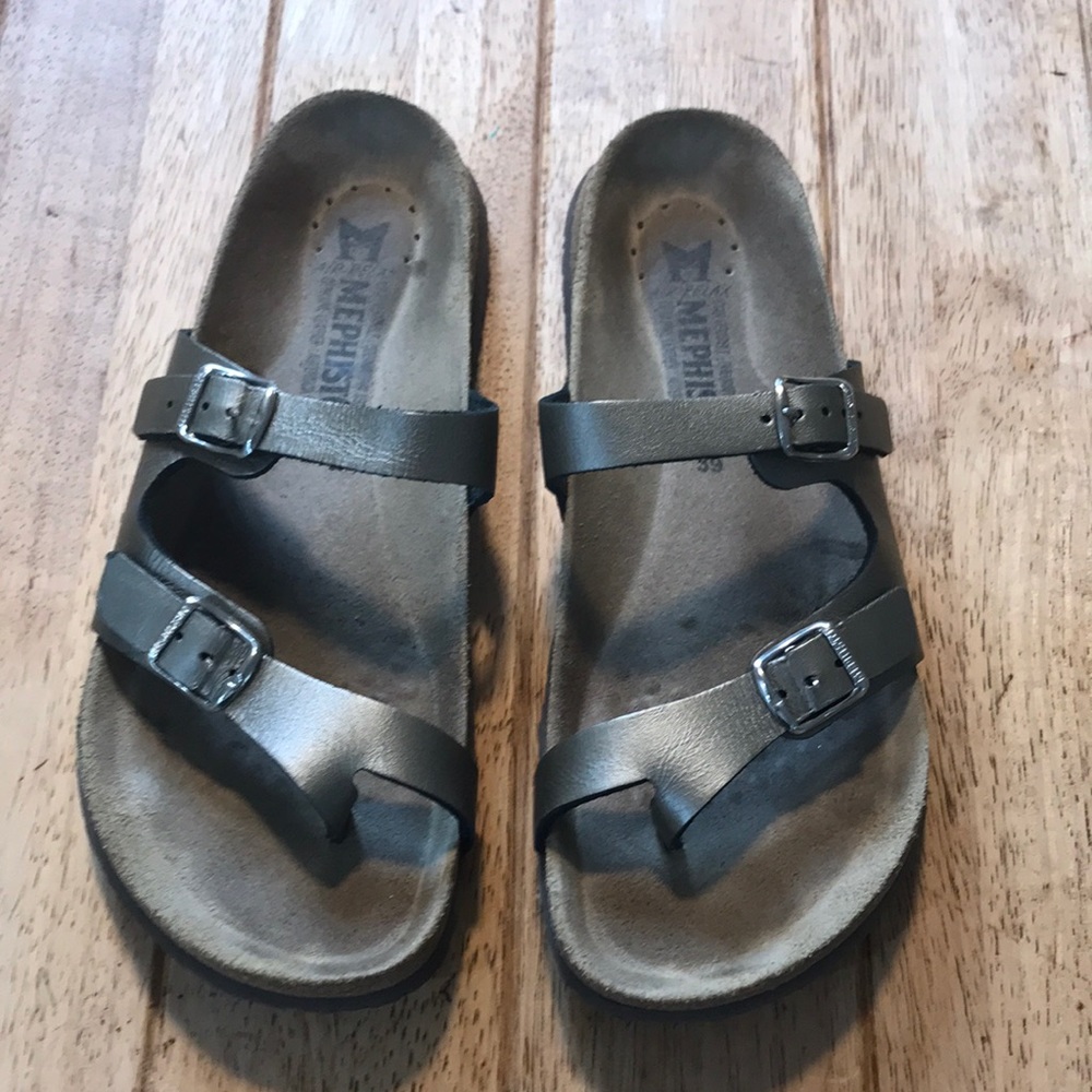 Mephisto Metallic Sandals
